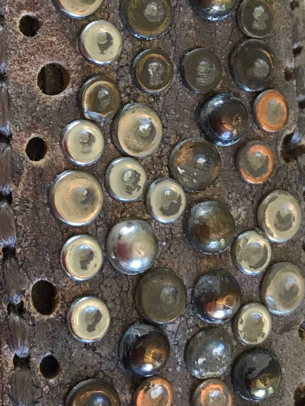 FRYE LEATHER STUDDED BOHO-WESTERN CHIC BELT - Picture 9 of 12